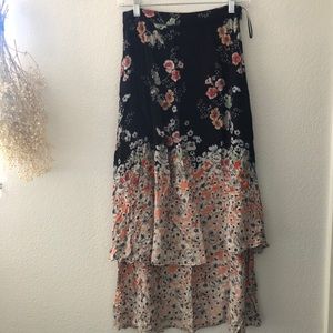 Free people tired maxi skirt